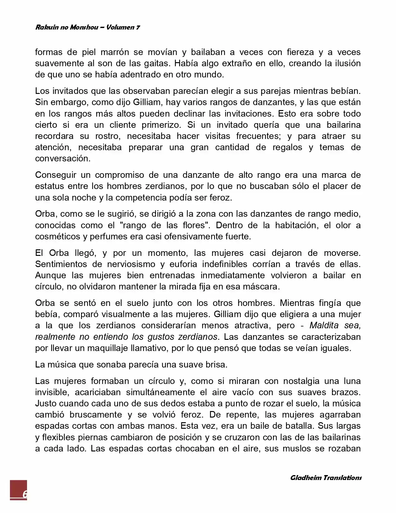 Rakuin No Monshou (Novela) - Capítulo 52 - Página 6 - LectorTMOo