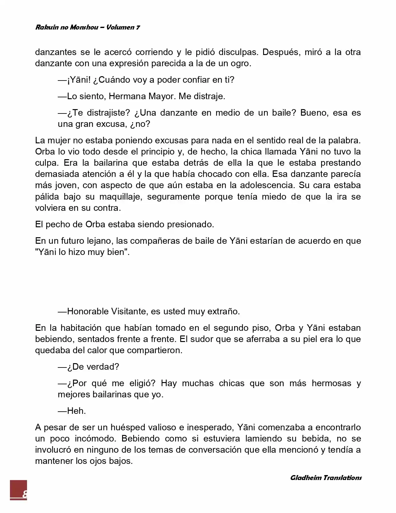 Rakuin No Monshou (Novela) - Capítulo 52 - Página 8 - LectorTMOo