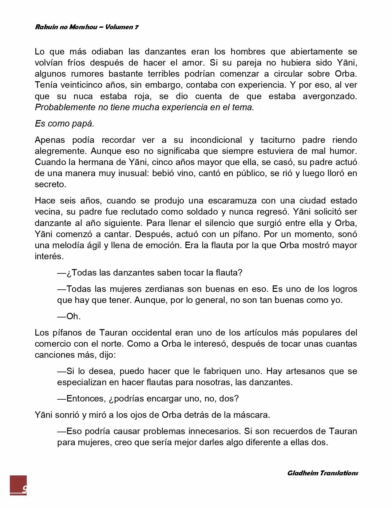 Rakuin No Monshou (Novela) - Capítulo 52 - Página 9 - LectorTMOo