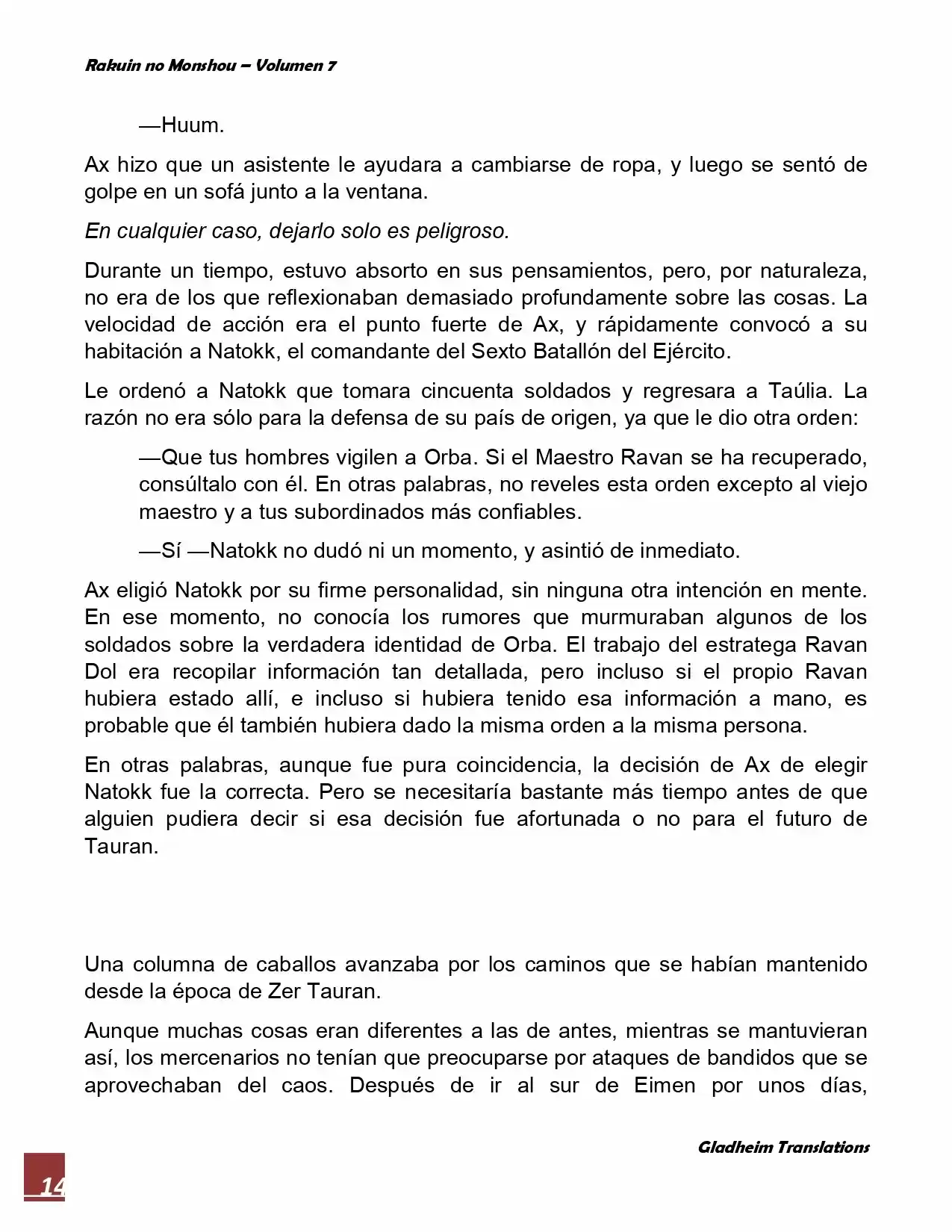 Rakuin No Monshou (Novela) - Capítulo 52 - Página 14 - LectorTMOo
