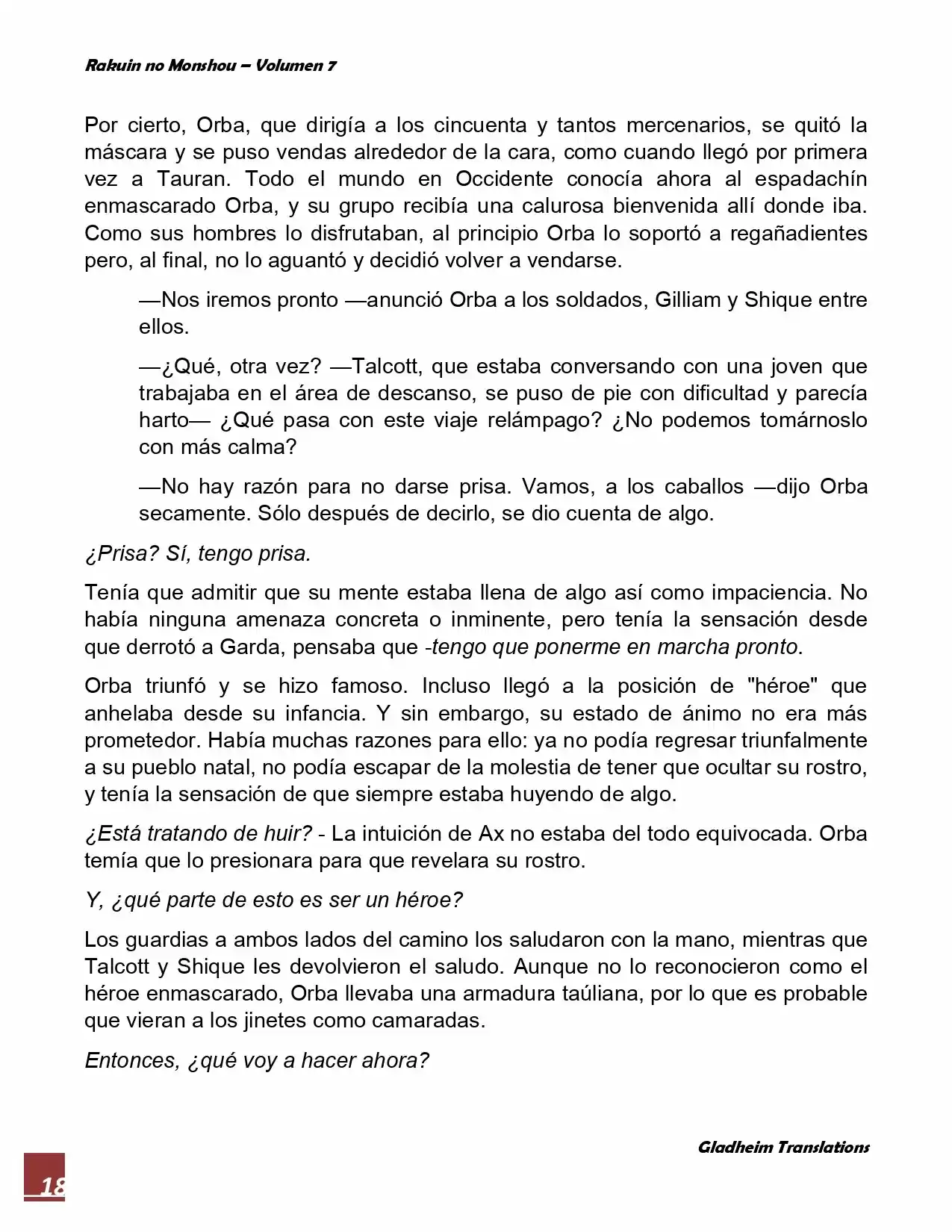 Rakuin No Monshou (Novela) - Capítulo 52 - Página 18 - LectorTMOo