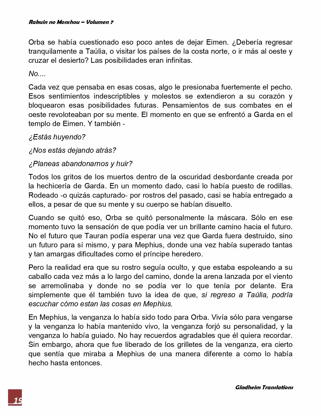Rakuin No Monshou (Novela) - Capítulo 52 - Página 19 - LectorTMOo