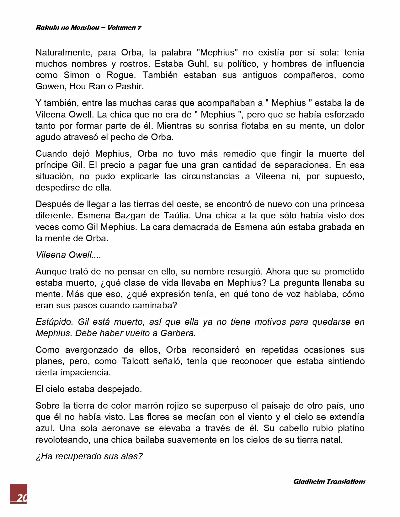 Rakuin No Monshou (Novela) - Capítulo 52 - Página 20 - LectorTMOo