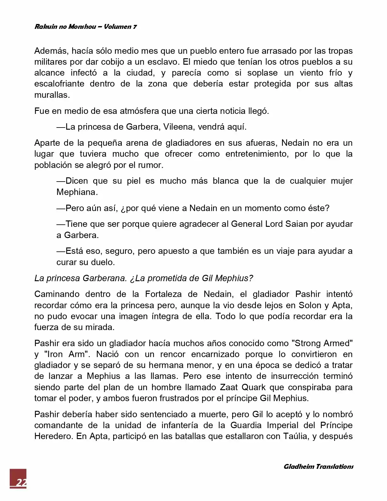 Rakuin No Monshou (Novela) - Capítulo 52 - Página 22 - LectorTMOo