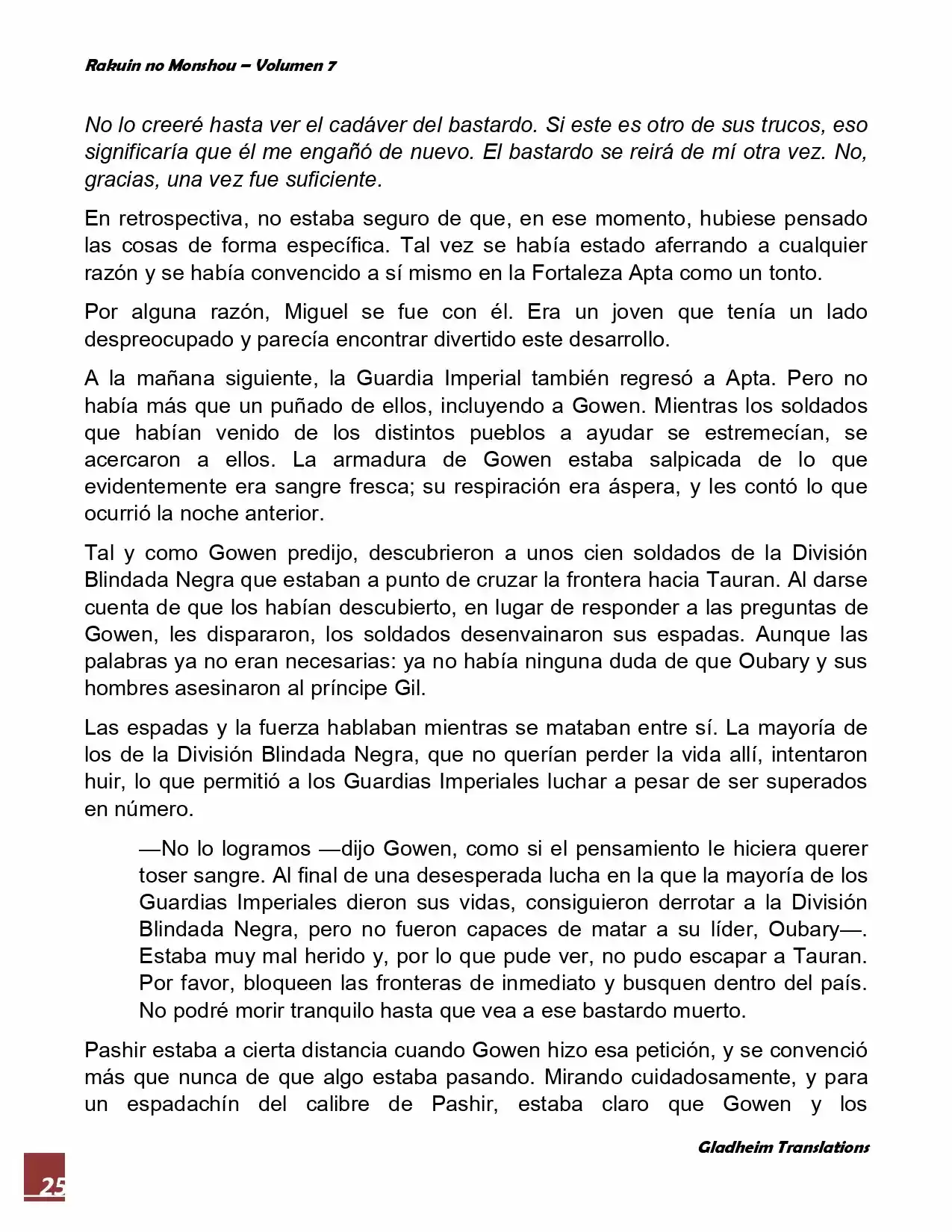 Rakuin No Monshou (Novela) - Capítulo 52 - Página 25 - LectorTMOo