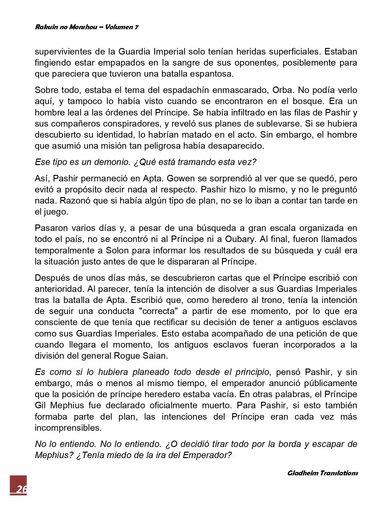 Rakuin No Monshou (Novela) - Capítulo 52 - Página 26 - LectorTMOo