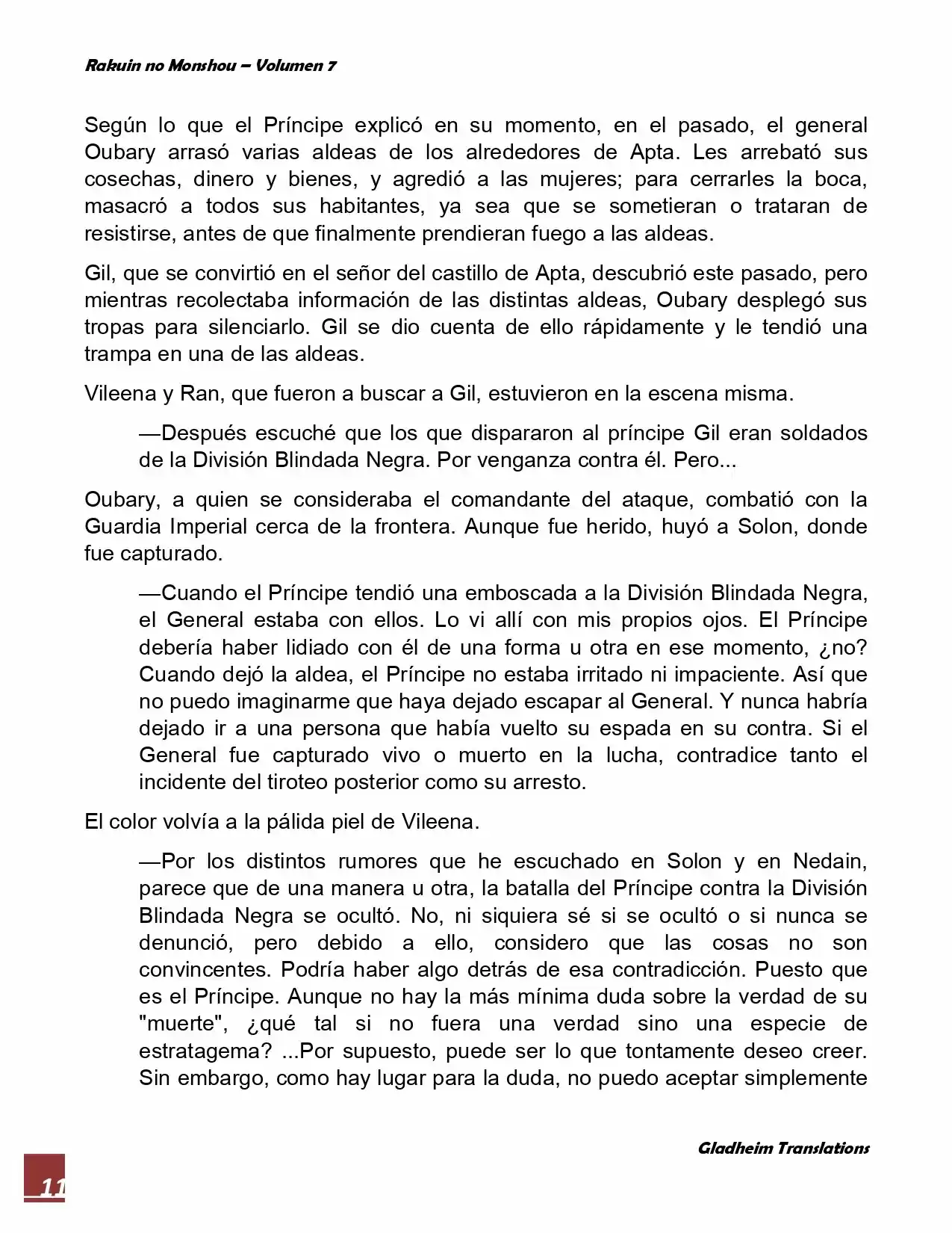 Rakuin No Monshou (Novela) - Capítulo 53 - Página 11 - LectorTMOo