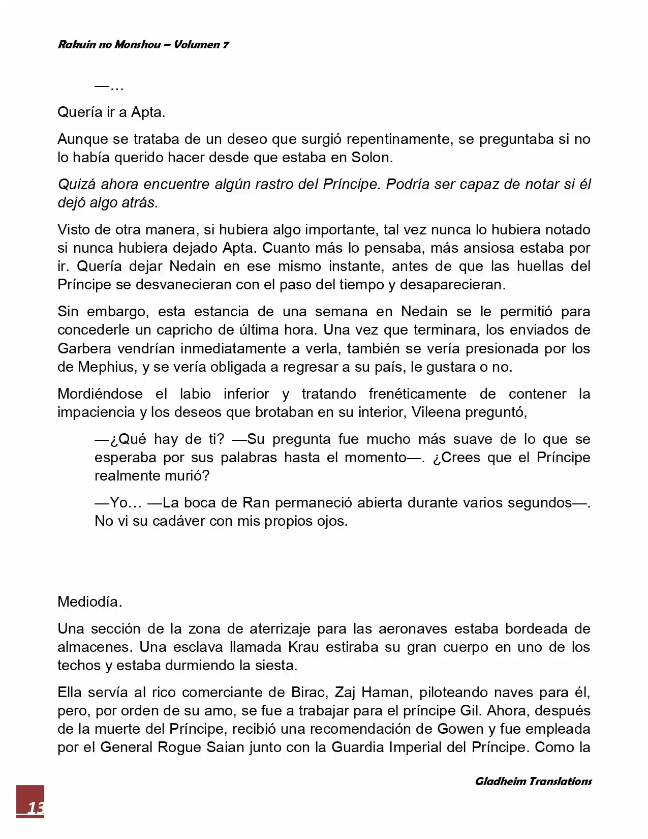 Rakuin No Monshou (Novela) - Capítulo 53 - Página 13 - LectorTMOo