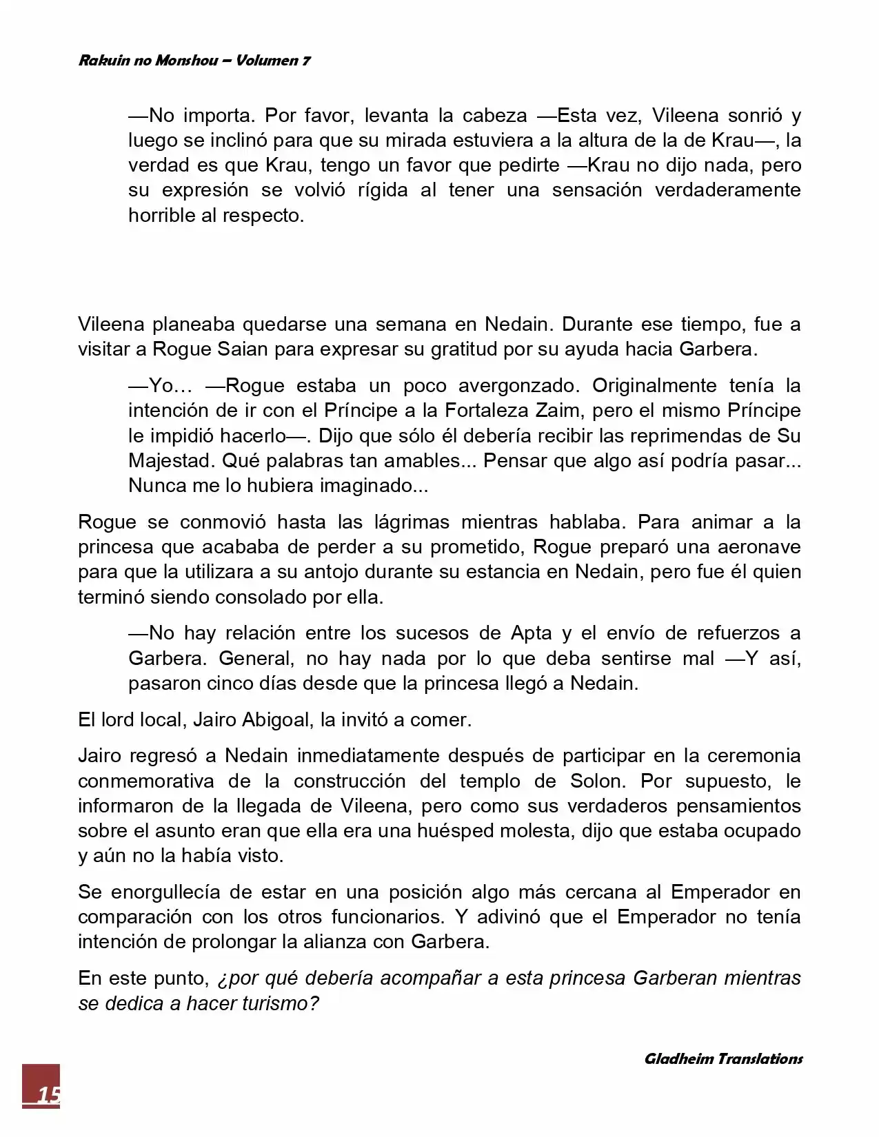 Rakuin No Monshou (Novela) - Capítulo 53 - Página 15 - LectorTMOo