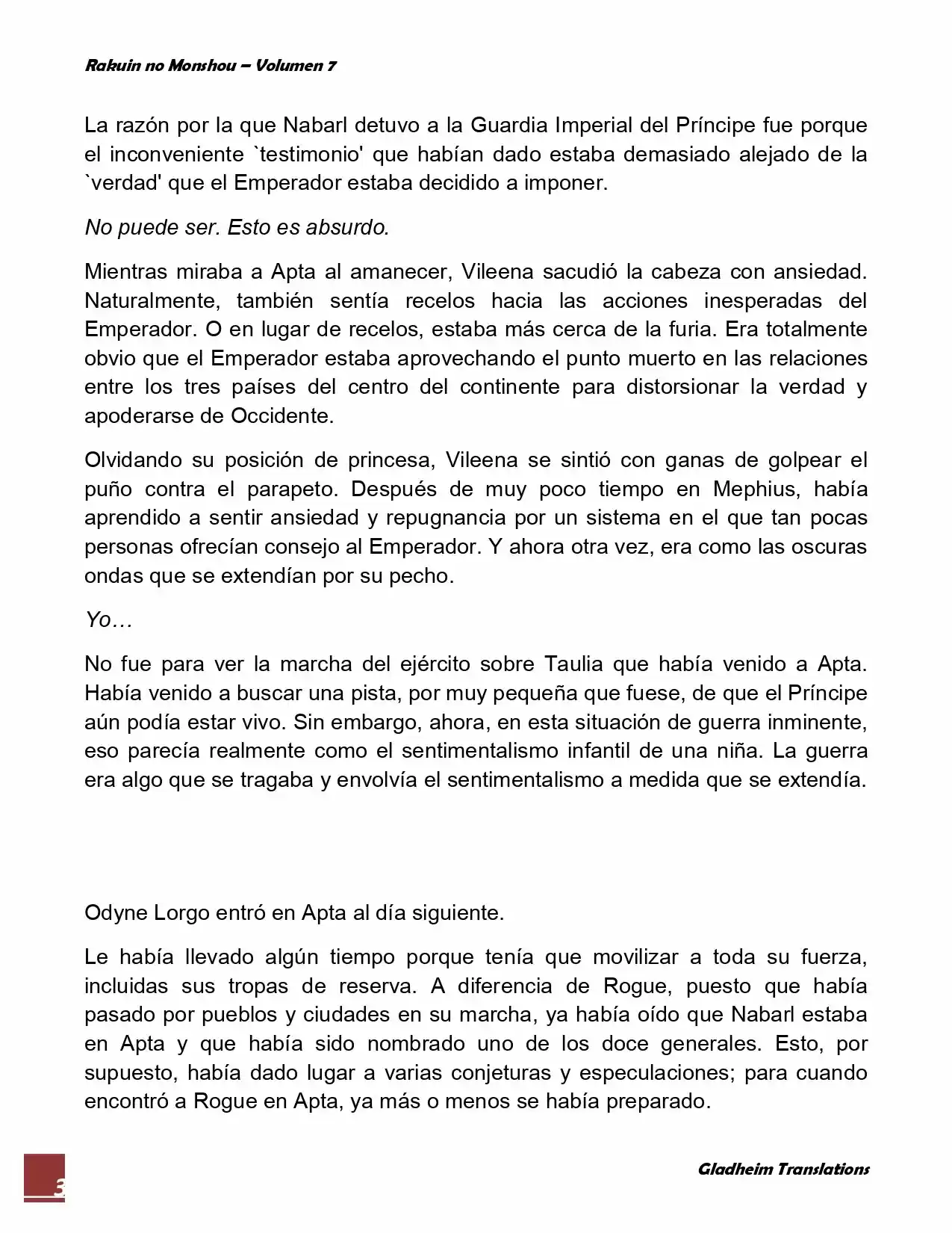 Rakuin No Monshou (Novela) - Capítulo 54 - Página 3 - LectorTMOo