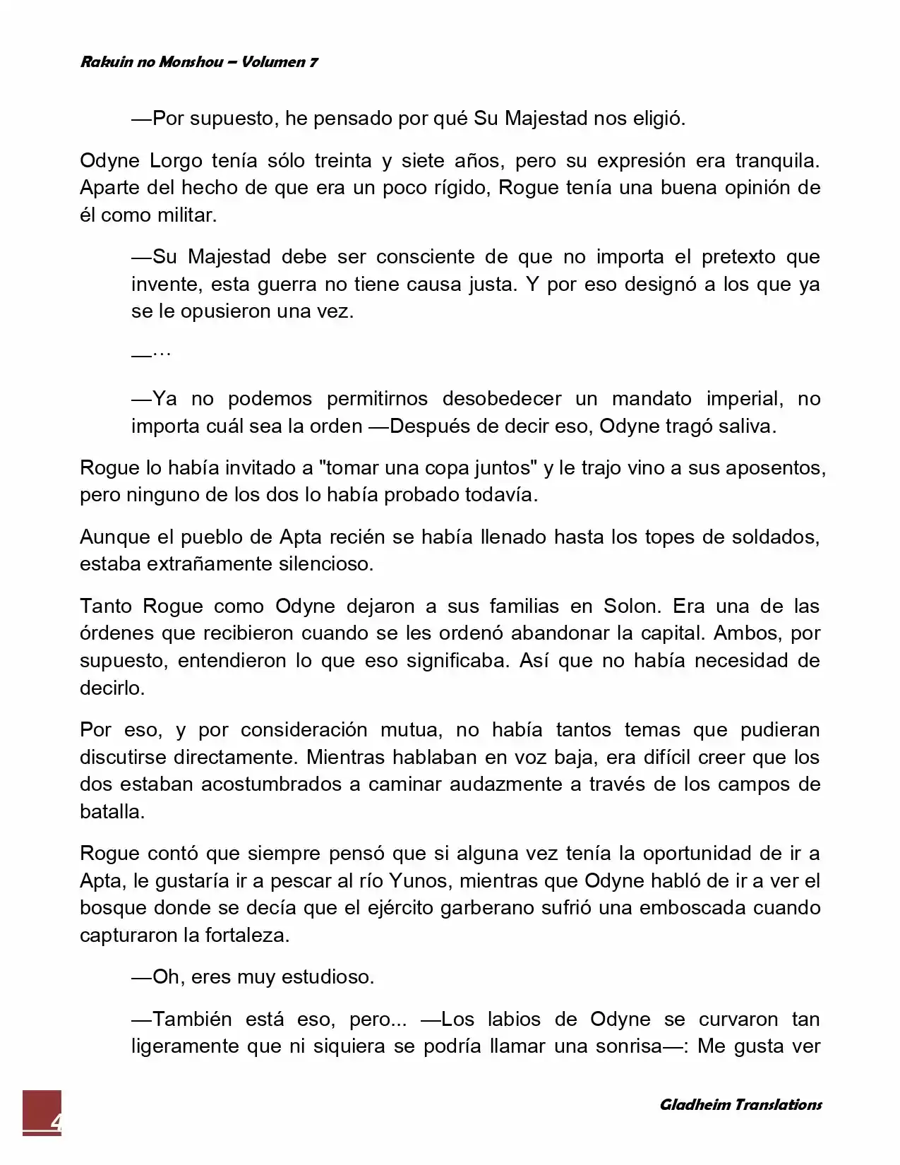 Rakuin No Monshou (Novela) - Capítulo 54 - Página 4 - LectorTMOo