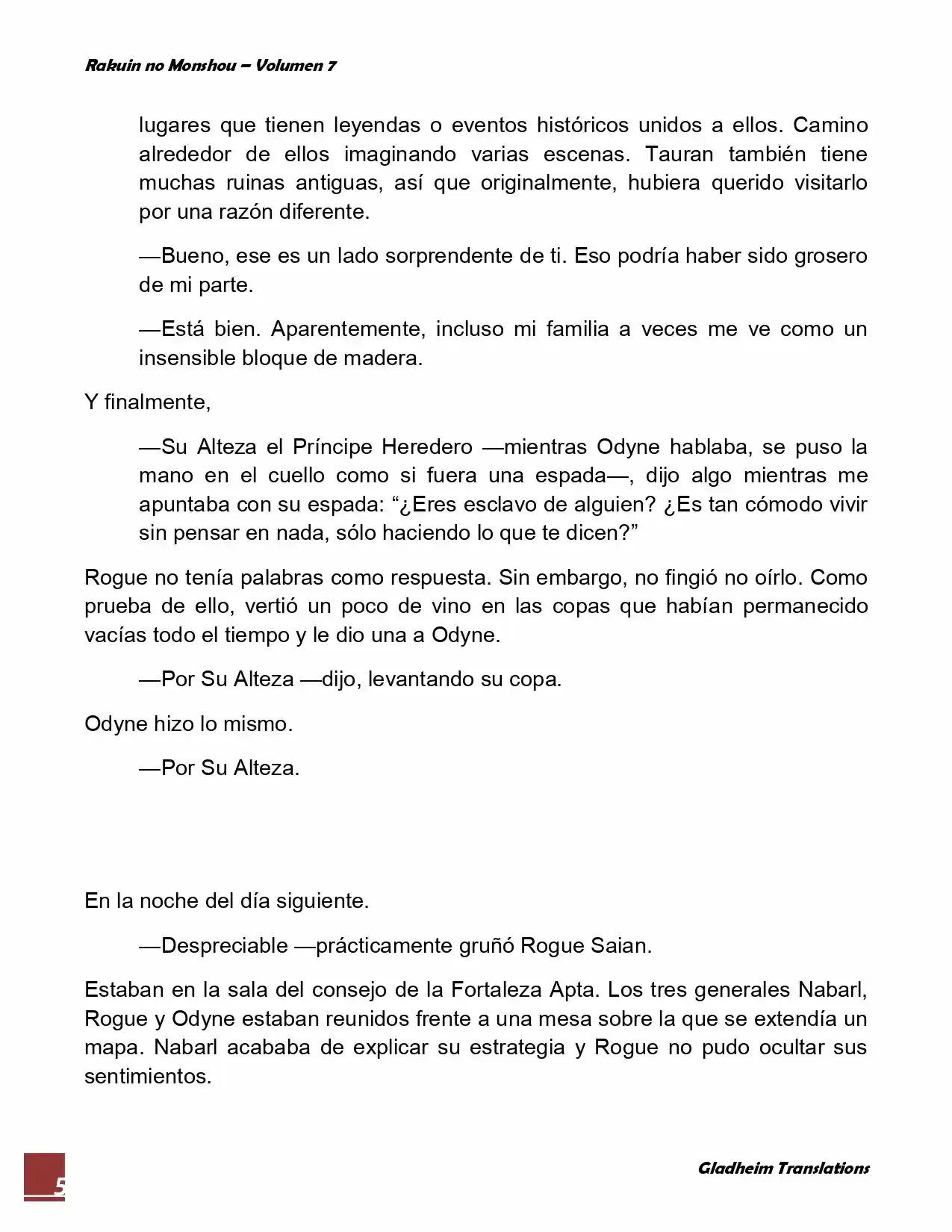 Rakuin No Monshou (Novela) - Capítulo 54 - Página 5 - LectorTMOo