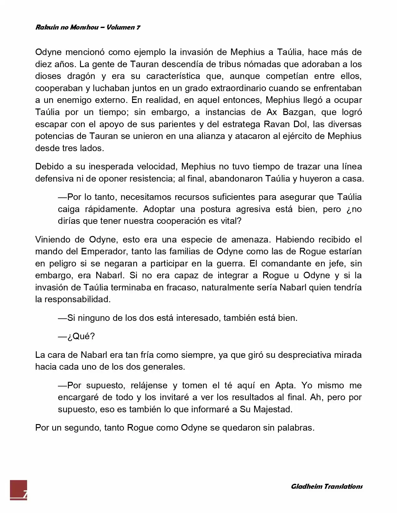 Rakuin No Monshou (Novela) - Capítulo 54 - Página 7 - LectorTMOo