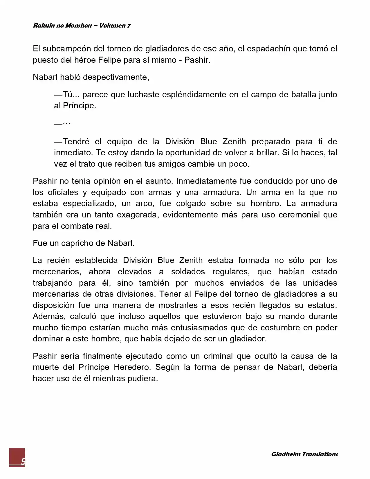 Rakuin No Monshou (Novela) - Capítulo 54 - Página 9 - LectorTMOo