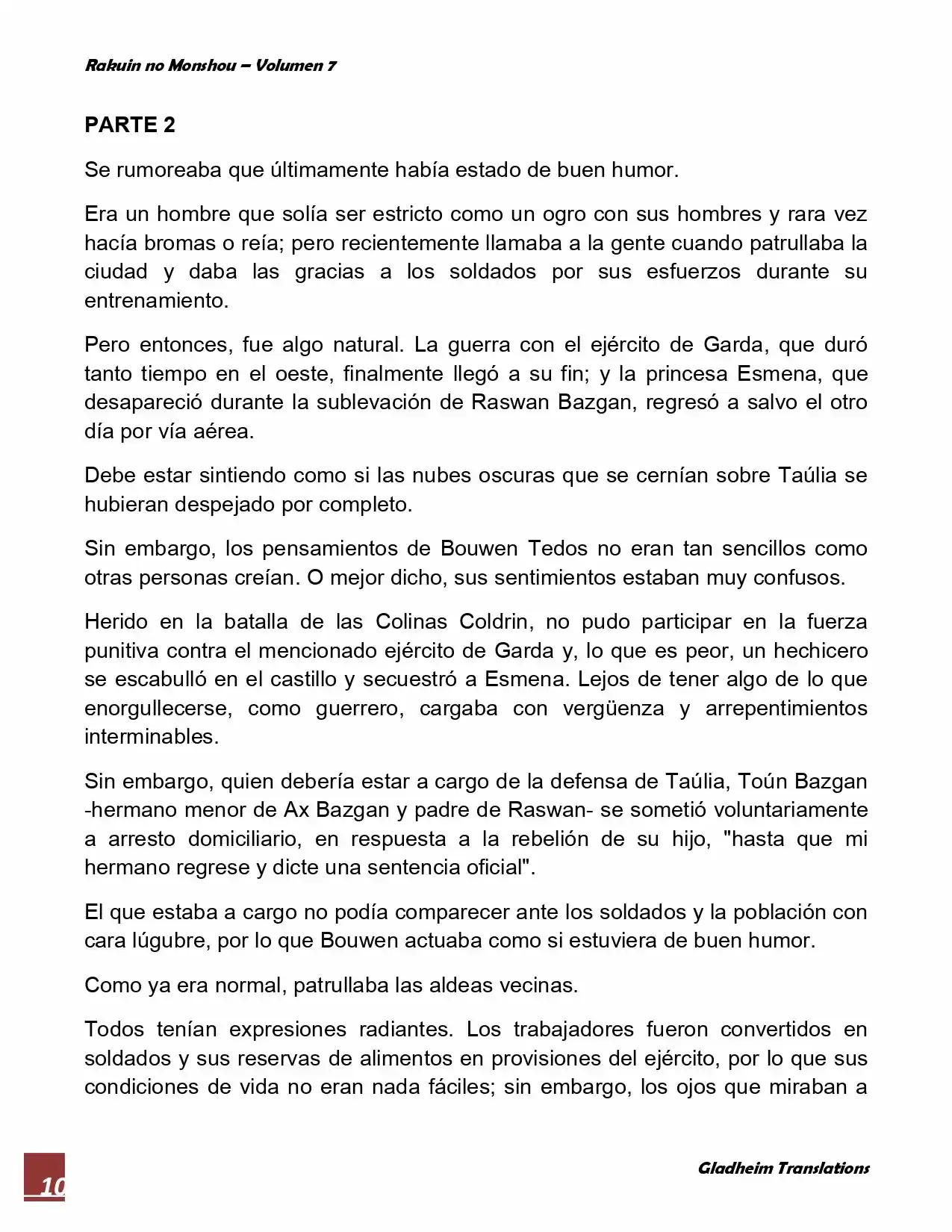 Rakuin No Monshou (Novela) - Capítulo 54 - Página 10 - LectorTMOo