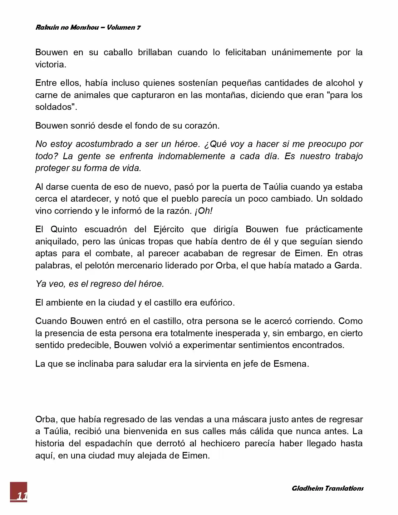 Rakuin No Monshou (Novela) - Capítulo 54 - Página 11 - LectorTMOo