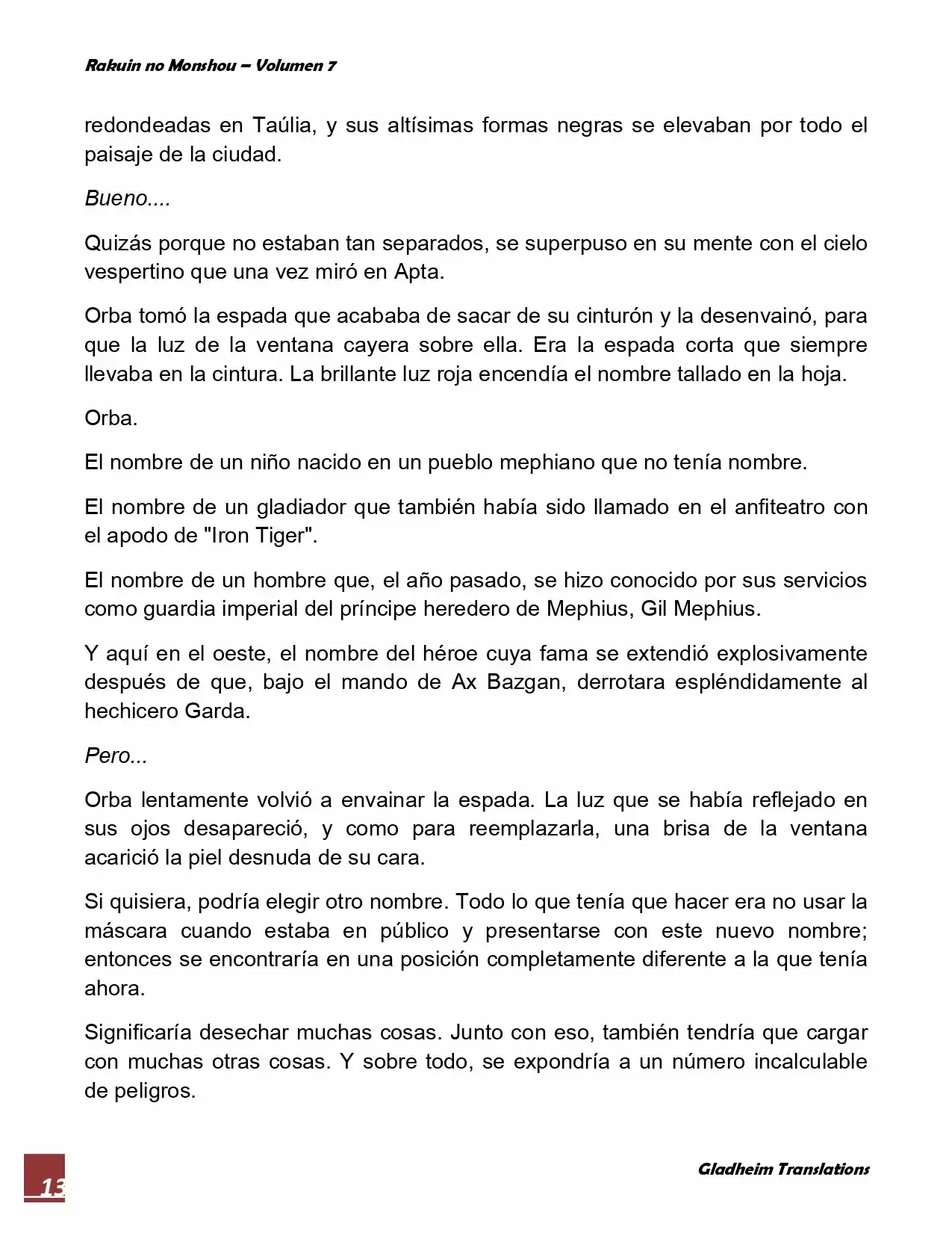 Rakuin No Monshou (Novela) - Capítulo 54 - Página 13 - LectorTMOo