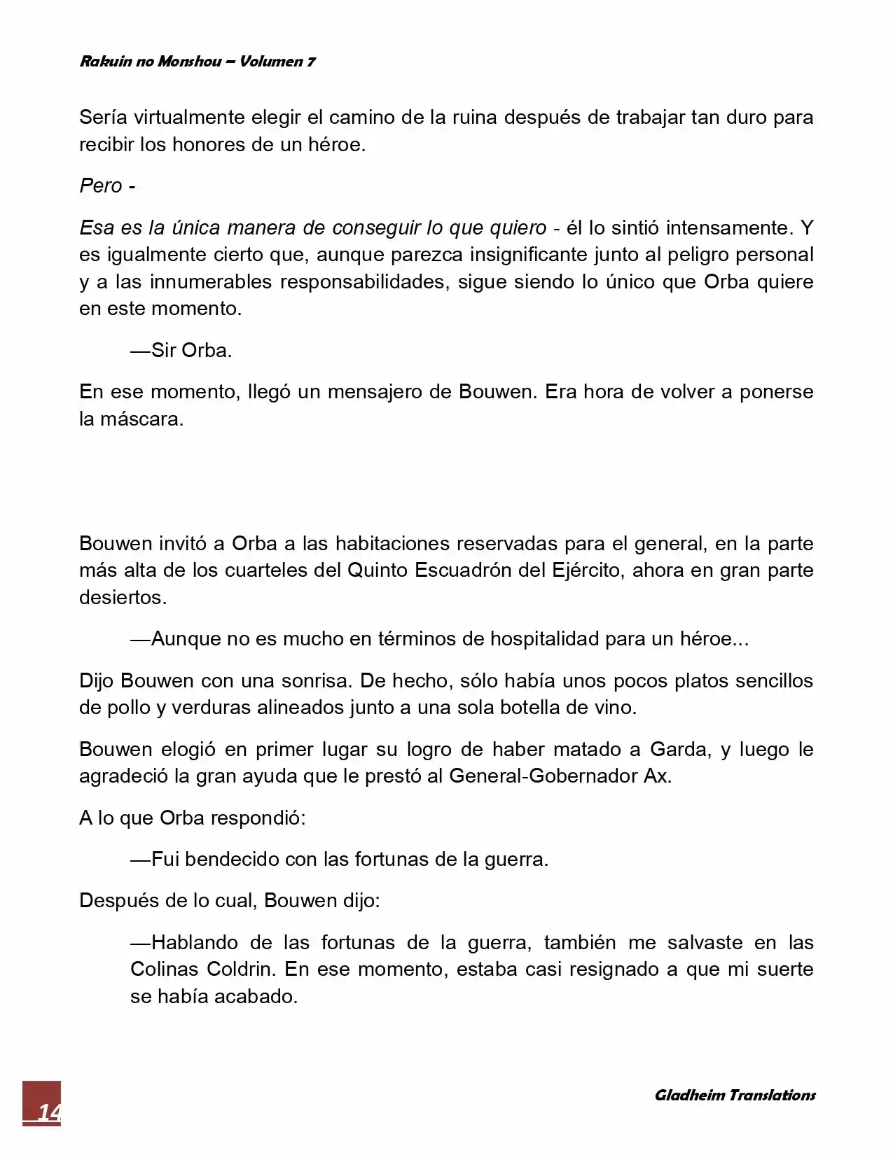 Rakuin No Monshou (Novela) - Capítulo 54 - Página 14 - LectorTMOo