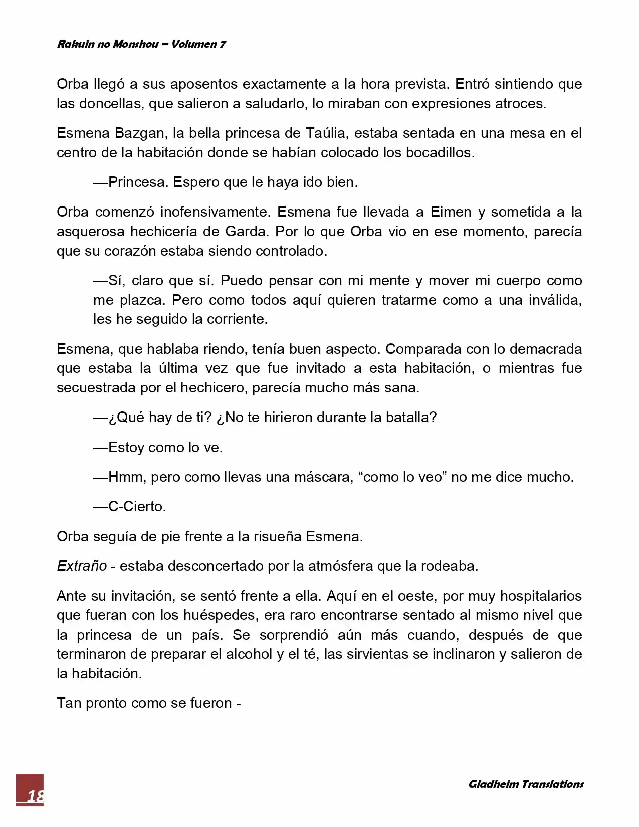 Rakuin No Monshou (Novela) - Capítulo 54 - Página 18 - LectorTMOo