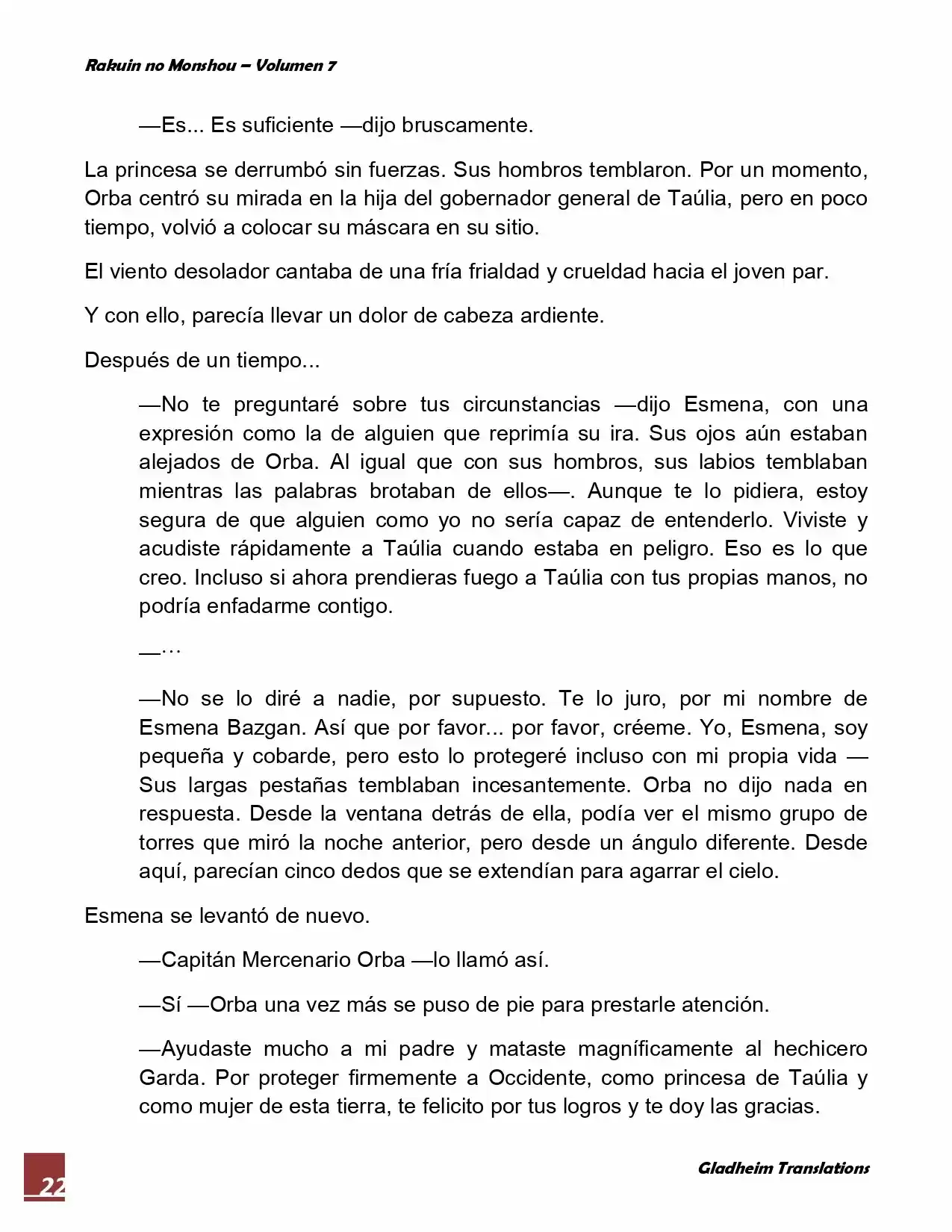 Rakuin No Monshou (Novela) - Capítulo 54 - Página 22 - LectorTMOo