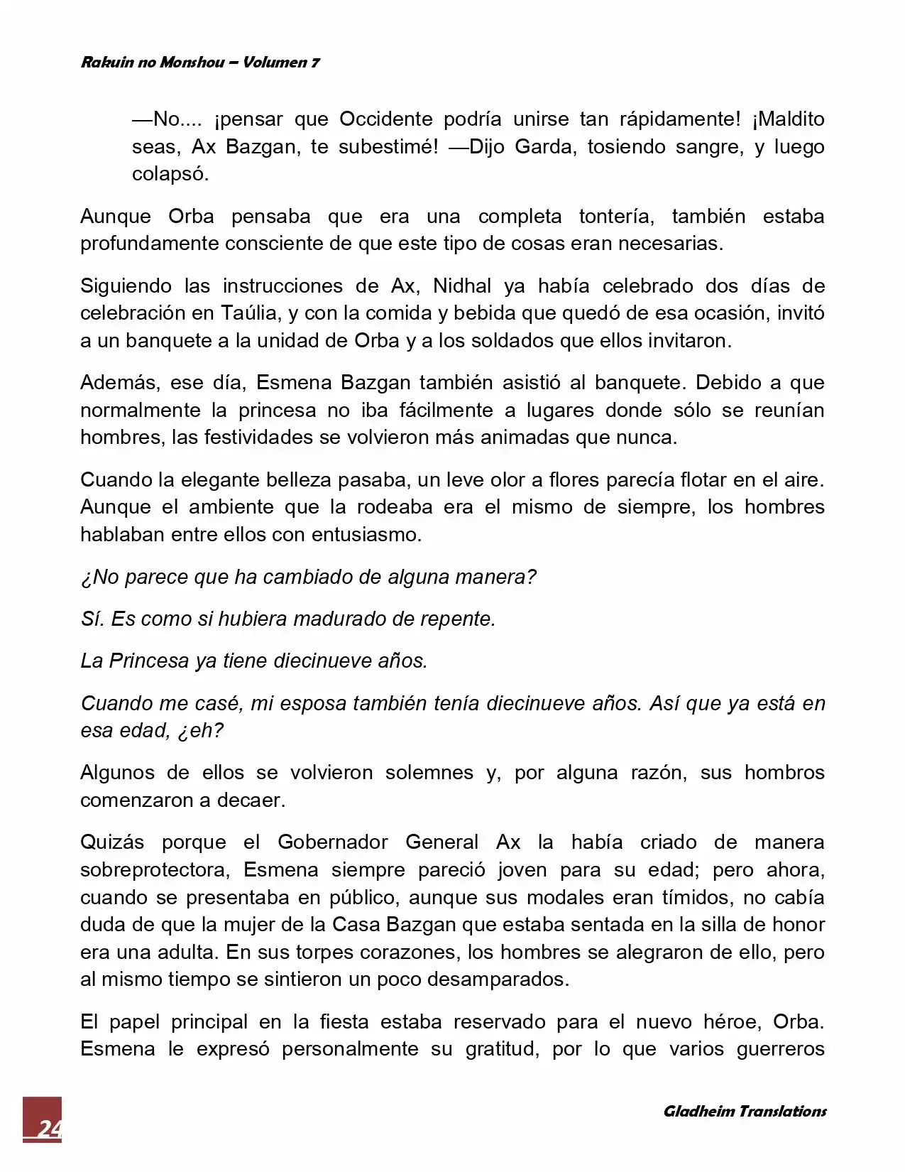 Rakuin No Monshou (Novela) - Capítulo 54 - Página 24 - LectorTMOo