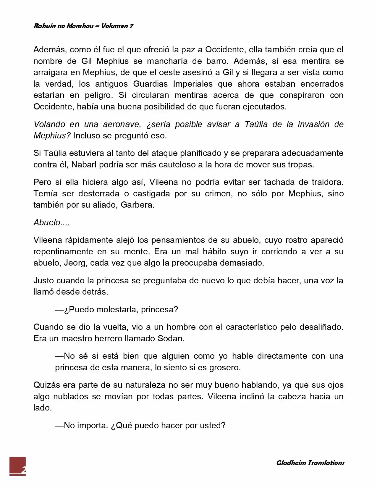 Rakuin No Monshou (Novela) - Capítulo 55 - Página 2 - LectorTMOo