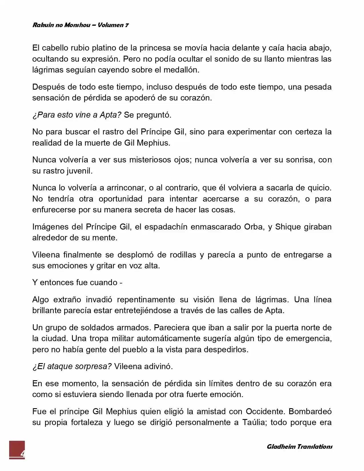 Rakuin No Monshou (Novela) - Capítulo 55 - Página 4 - LectorTMOo