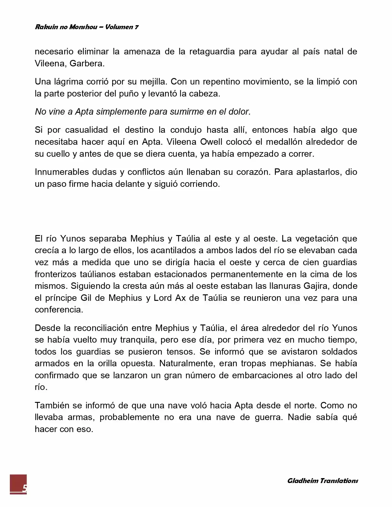 Rakuin No Monshou (Novela) - Capítulo 55 - Página 5 - LectorTMOo