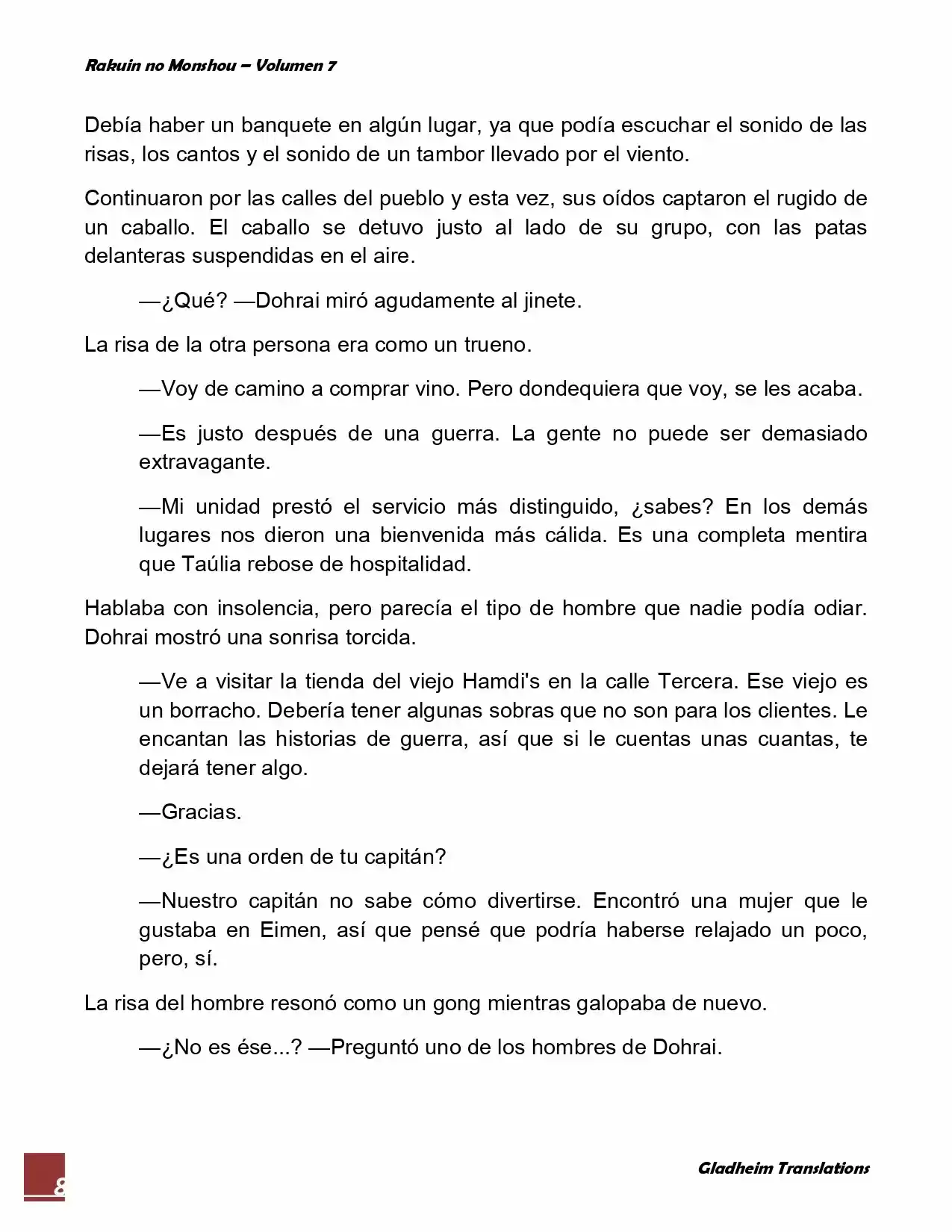 Rakuin No Monshou (Novela) - Capítulo 55 - Página 8 - LectorTMOo