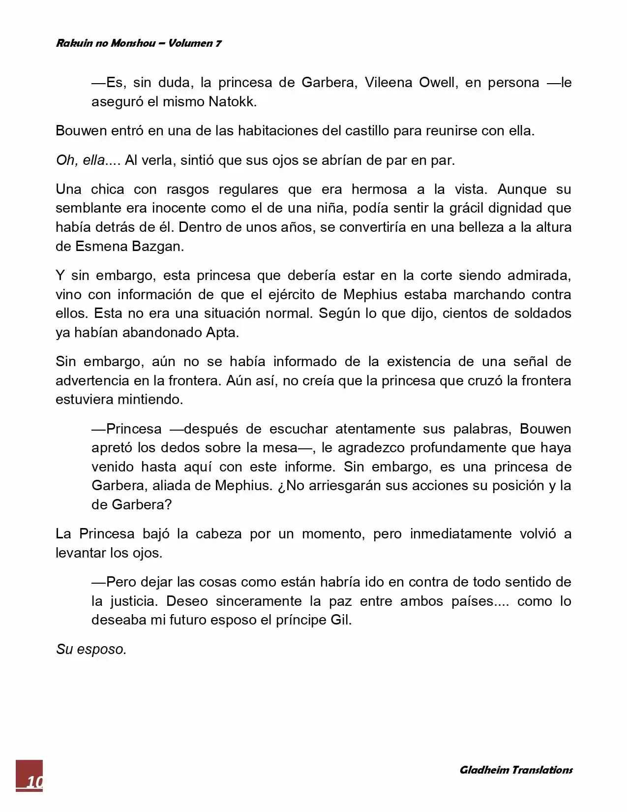 Rakuin No Monshou (Novela) - Capítulo 55 - Página 10 - LectorTMOo