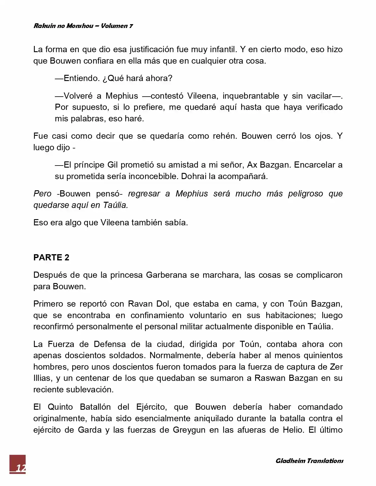 Rakuin No Monshou (Novela) - Capítulo 55 - Página 12 - LectorTMOo