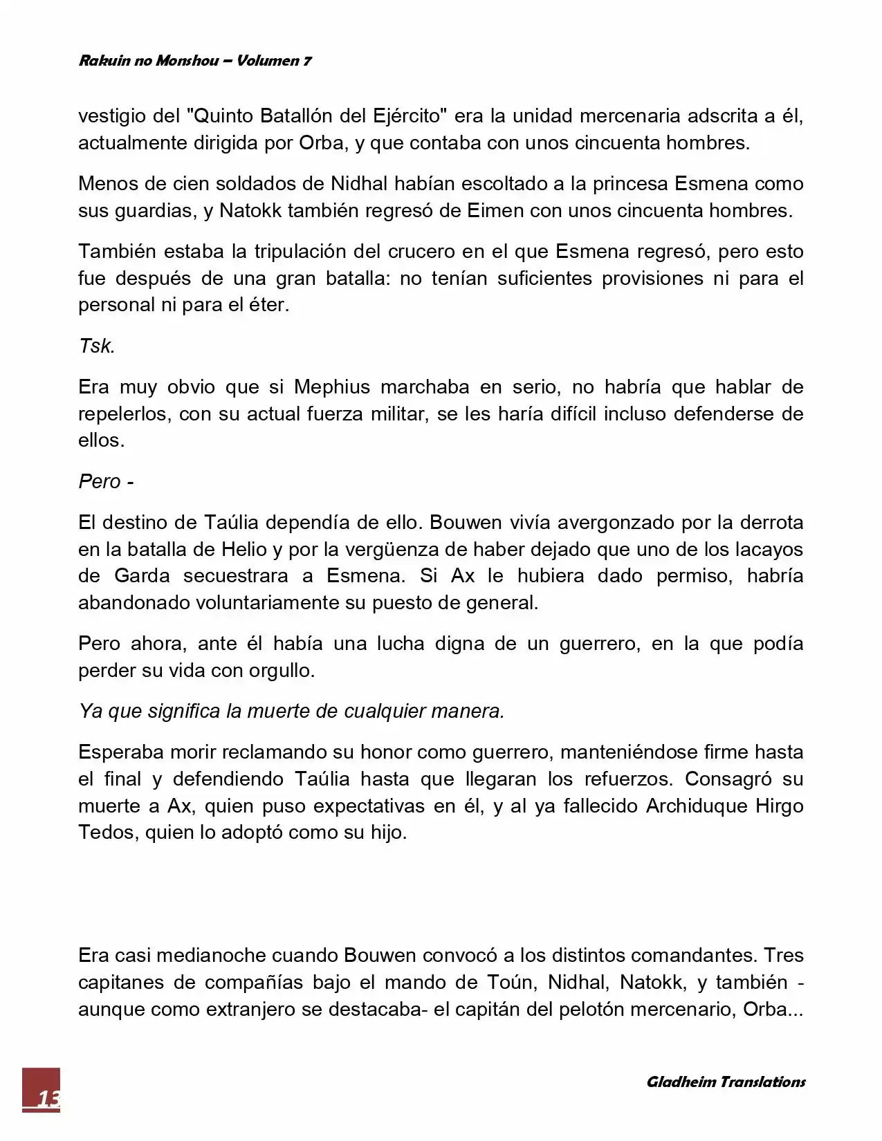 Rakuin No Monshou (Novela) - Capítulo 55 - Página 13 - LectorTMOo