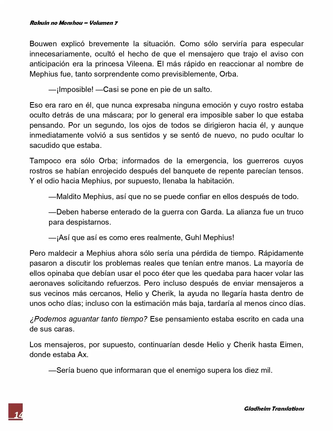 Rakuin No Monshou (Novela) - Capítulo 55 - Página 14 - LectorTMOo