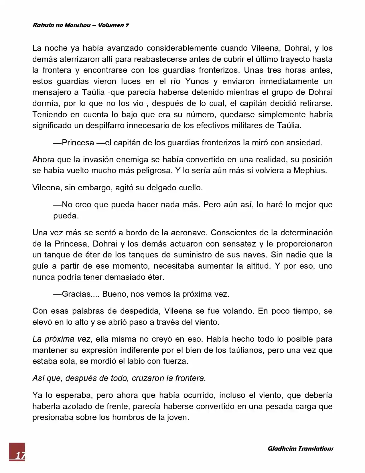 Rakuin No Monshou (Novela) - Capítulo 55 - Página 17 - LectorTMOo