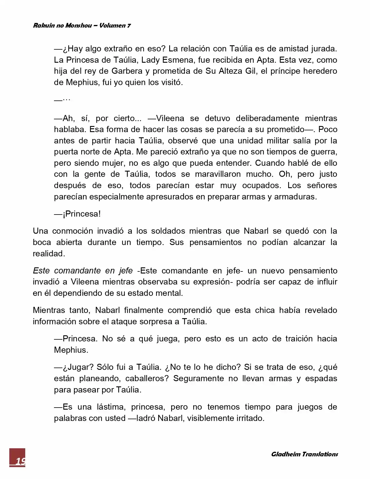 Rakuin No Monshou (Novela) - Capítulo 55 - Página 19 - LectorTMOo