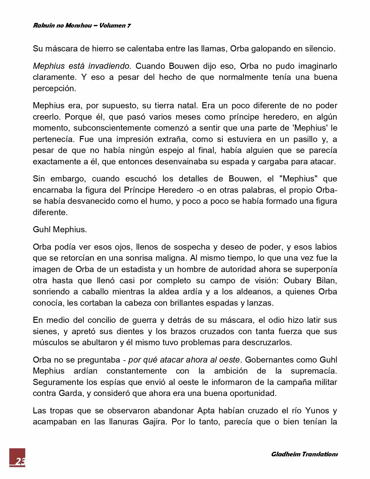 Rakuin No Monshou (Novela) - Capítulo 55 - Página 23 - LectorTMOo