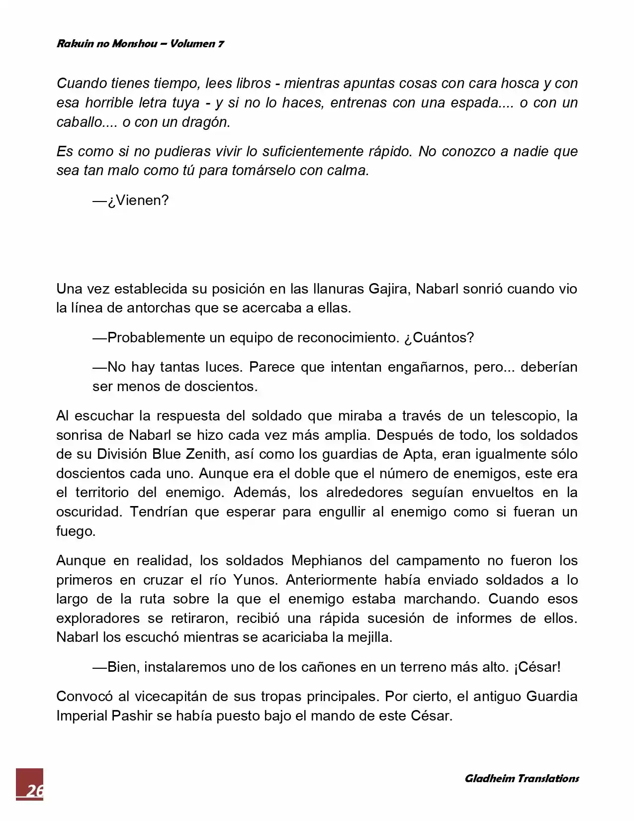 Rakuin No Monshou (Novela) - Capítulo 55 - Página 26 - LectorTMOo
