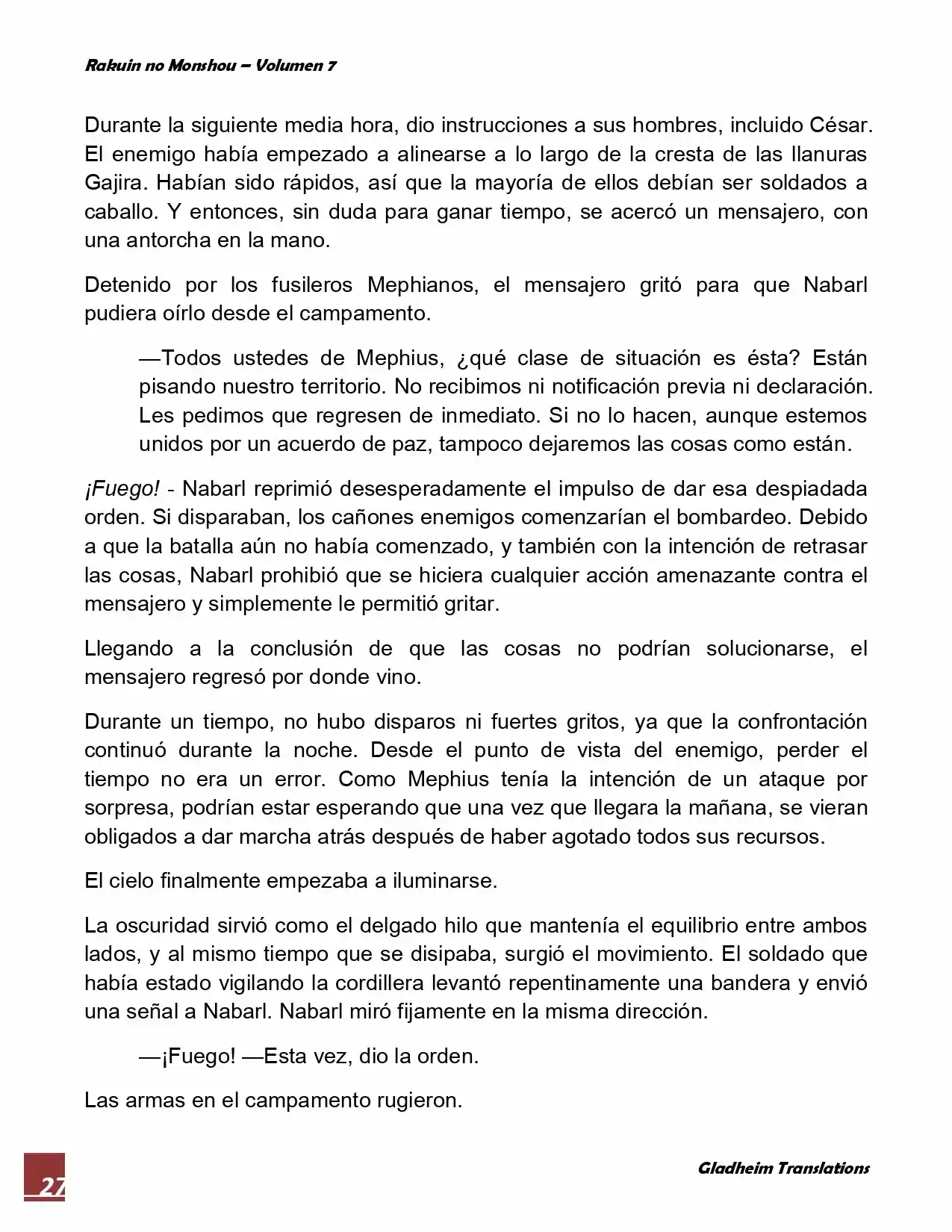 Rakuin No Monshou (Novela) - Capítulo 55 - Página 27 - LectorTMOo