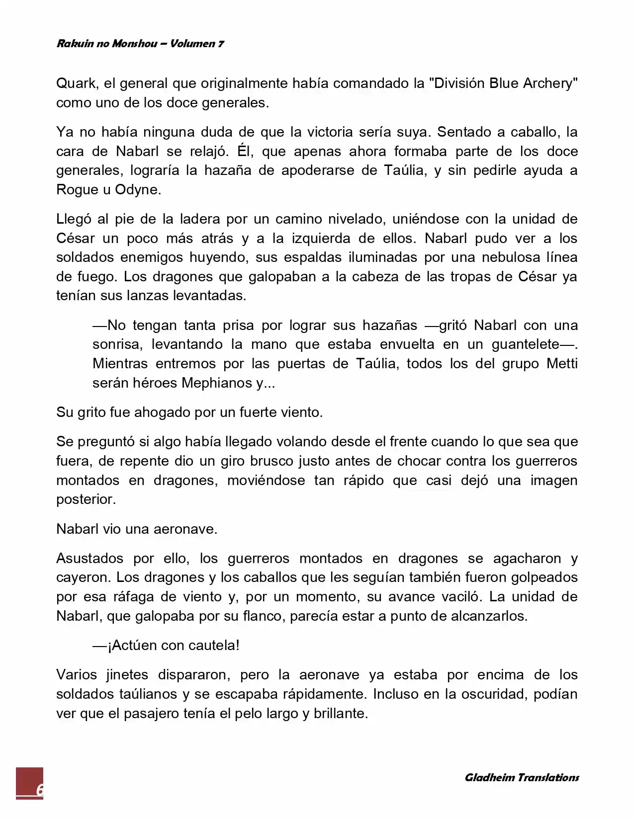 Rakuin No Monshou (Novela) - Capítulo 56 - Página 6 - LectorTMOo