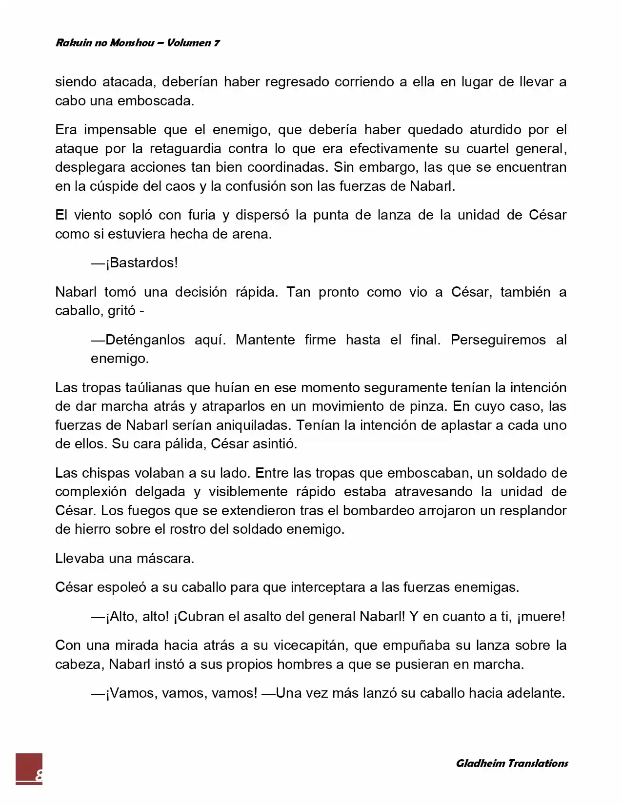 Rakuin No Monshou (Novela) - Capítulo 56 - Página 8 - LectorTMOo