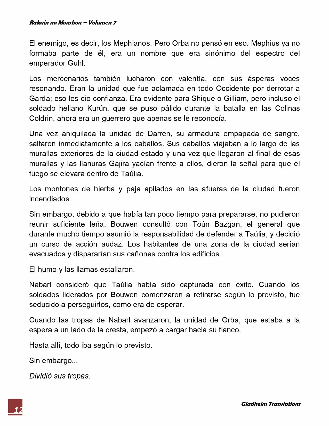 Rakuin No Monshou (Novela) - Capítulo 56 - Página 12 - LectorTMOo