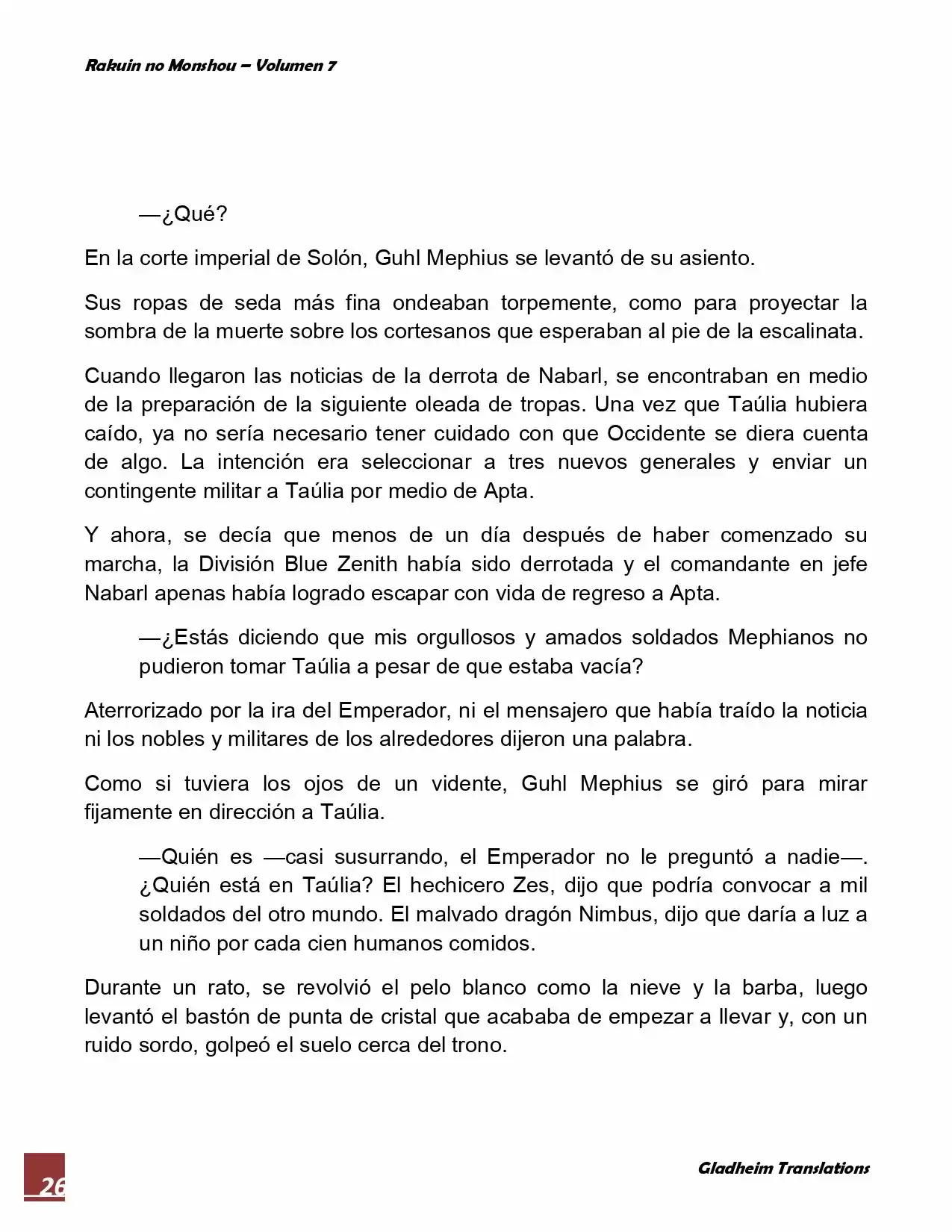 Rakuin No Monshou (Novela) - Capítulo 57 - Página 10 - LectorTMOo