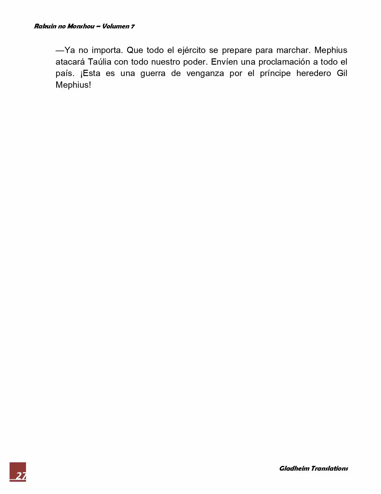 Rakuin No Monshou (Novela) - Capítulo 57 - Página 11 - LectorTMOo