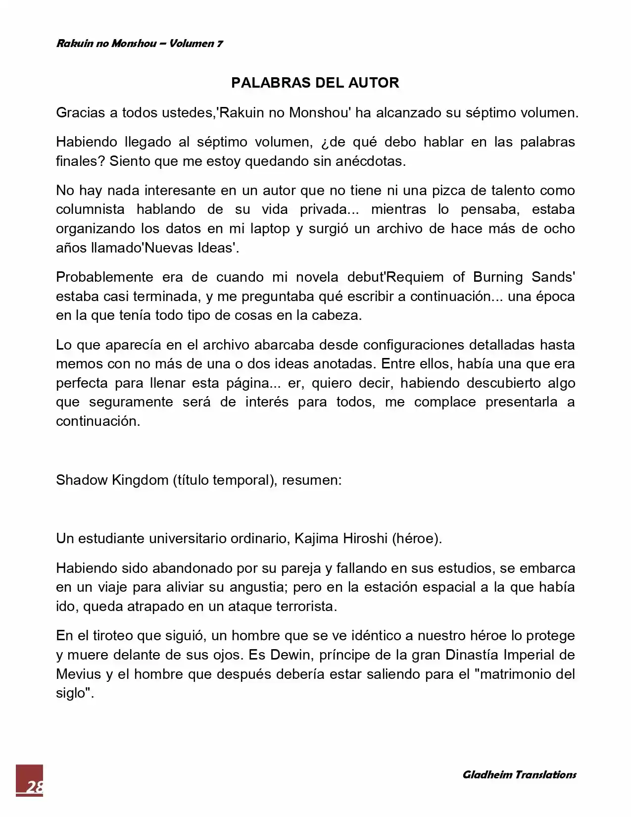 Rakuin No Monshou (Novela) - Capítulo 57 - Página 12 - LectorTMOo
