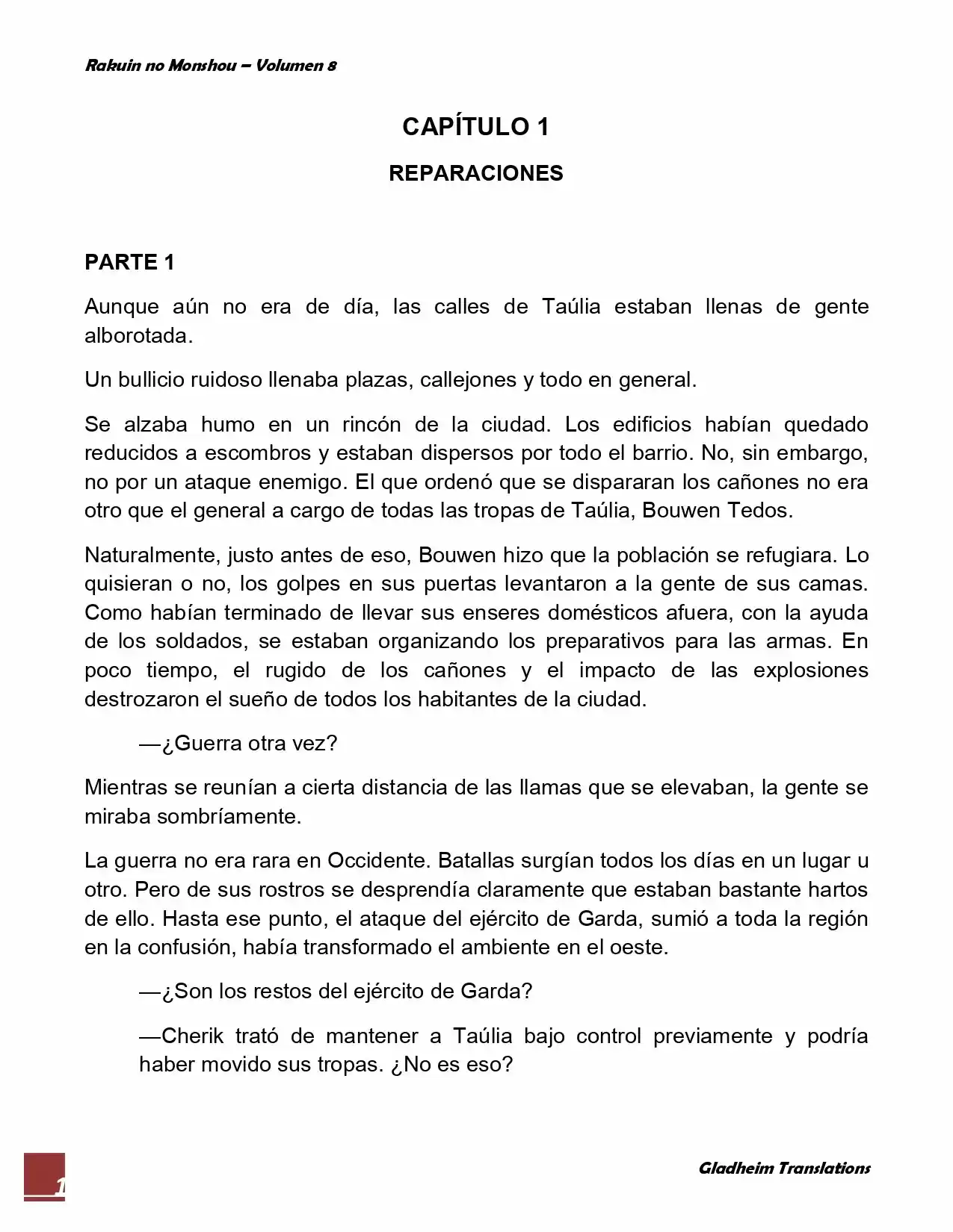 Rakuin No Monshou (Novela) - Capítulo 59 - Página 1 - LectorTMOo