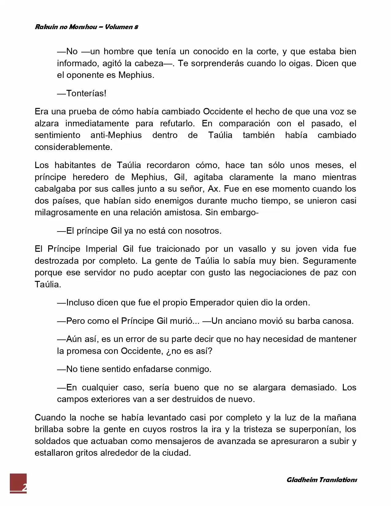 Rakuin No Monshou (Novela) - Capítulo 59 - Página 2 - LectorTMOo