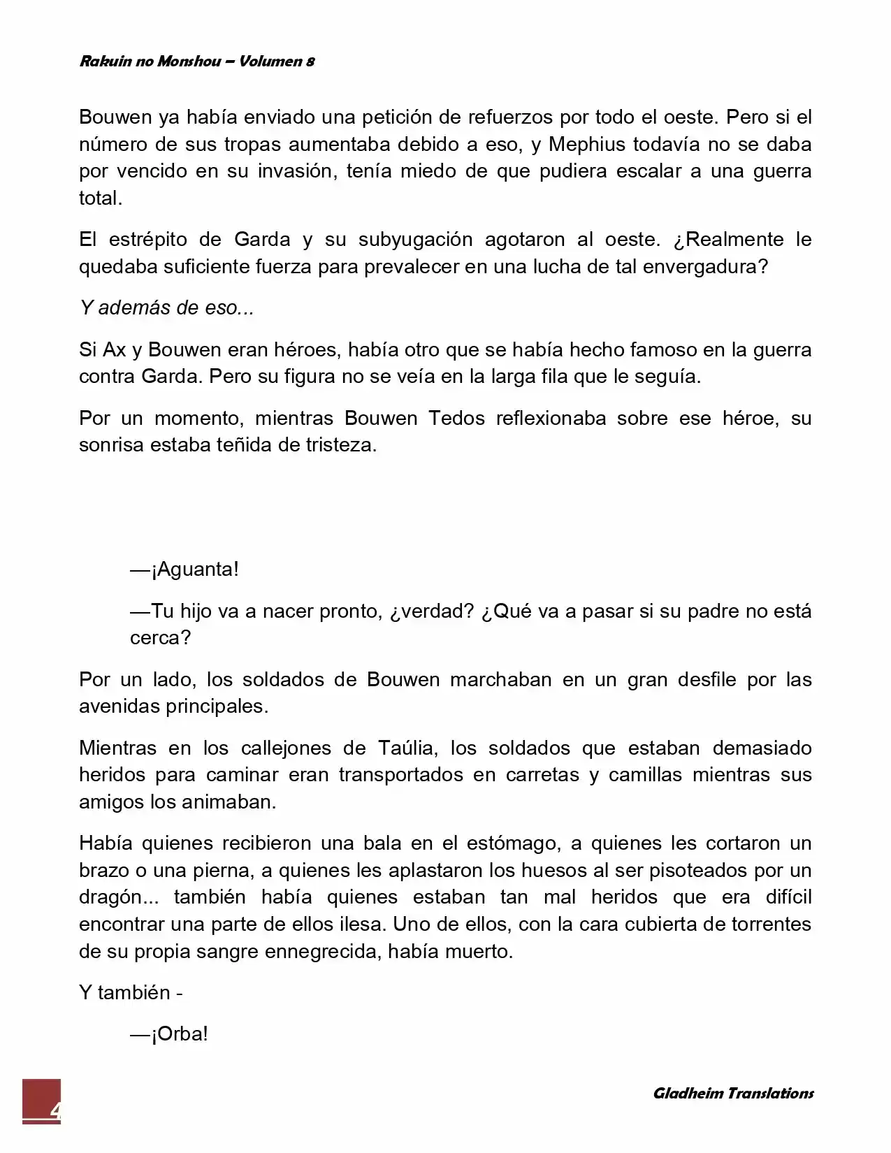 Rakuin No Monshou (Novela) - Capítulo 59 - Página 4 - LectorTMOo