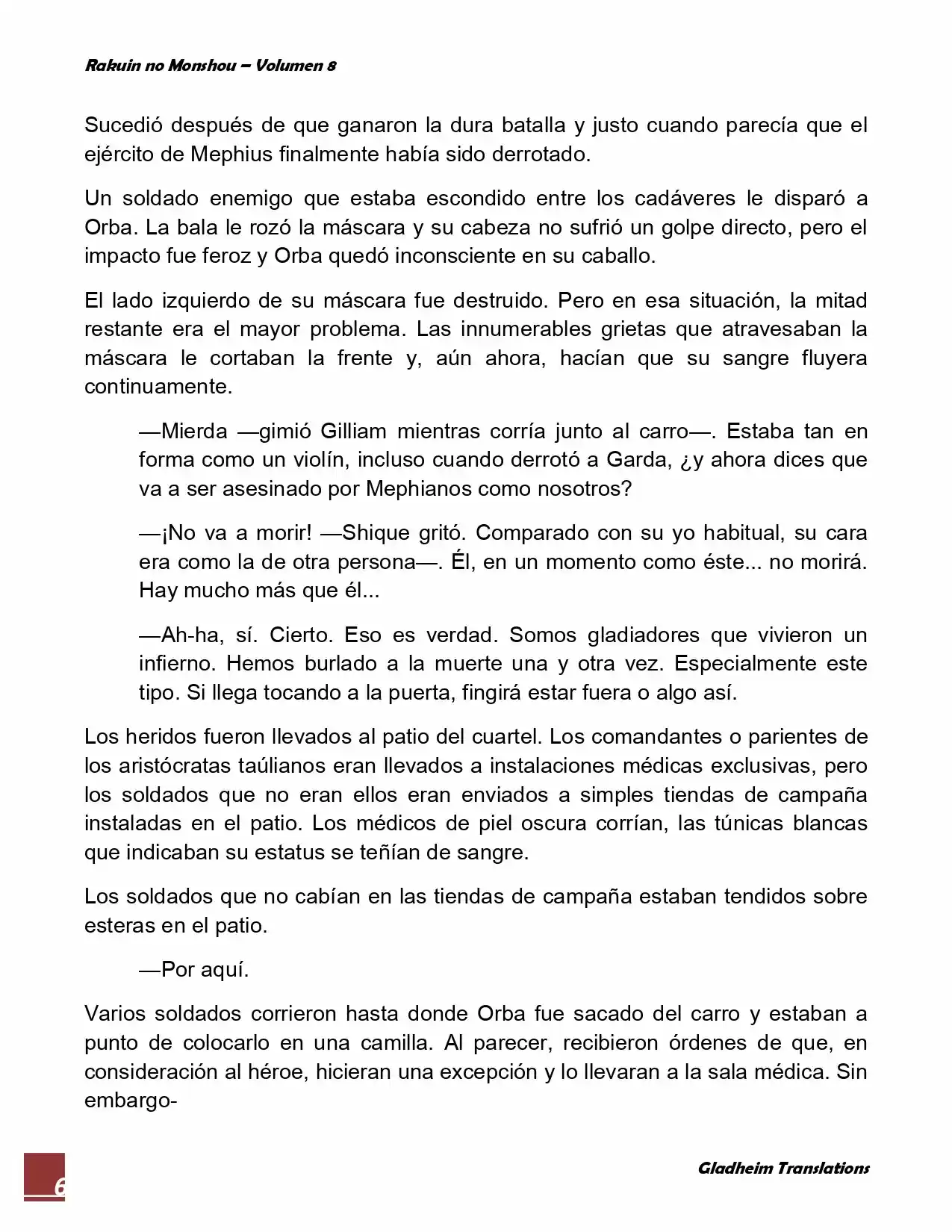 Rakuin No Monshou (Novela) - Capítulo 59 - Página 6 - LectorTMOo