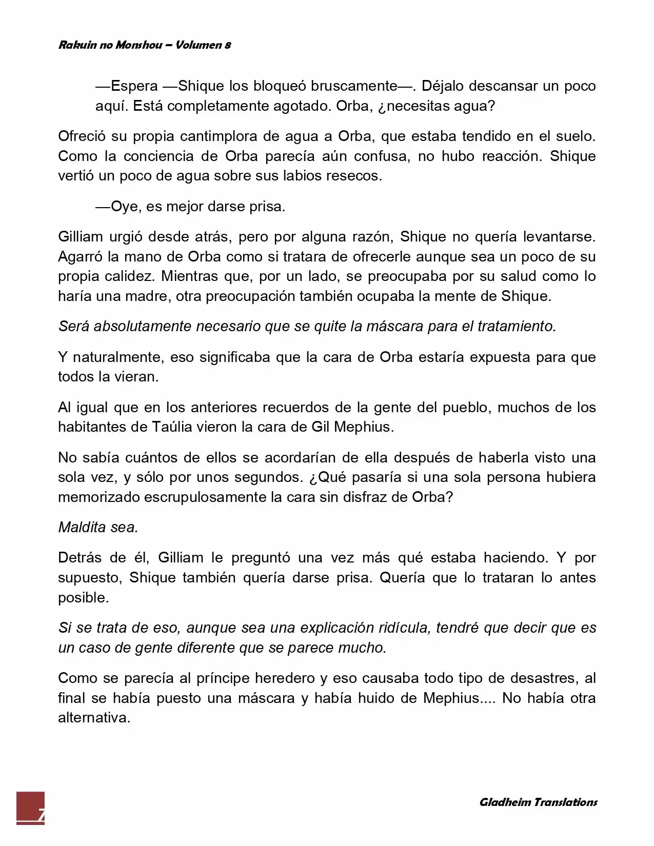 Rakuin No Monshou (Novela) - Capítulo 59 - Página 7 - LectorTMOo