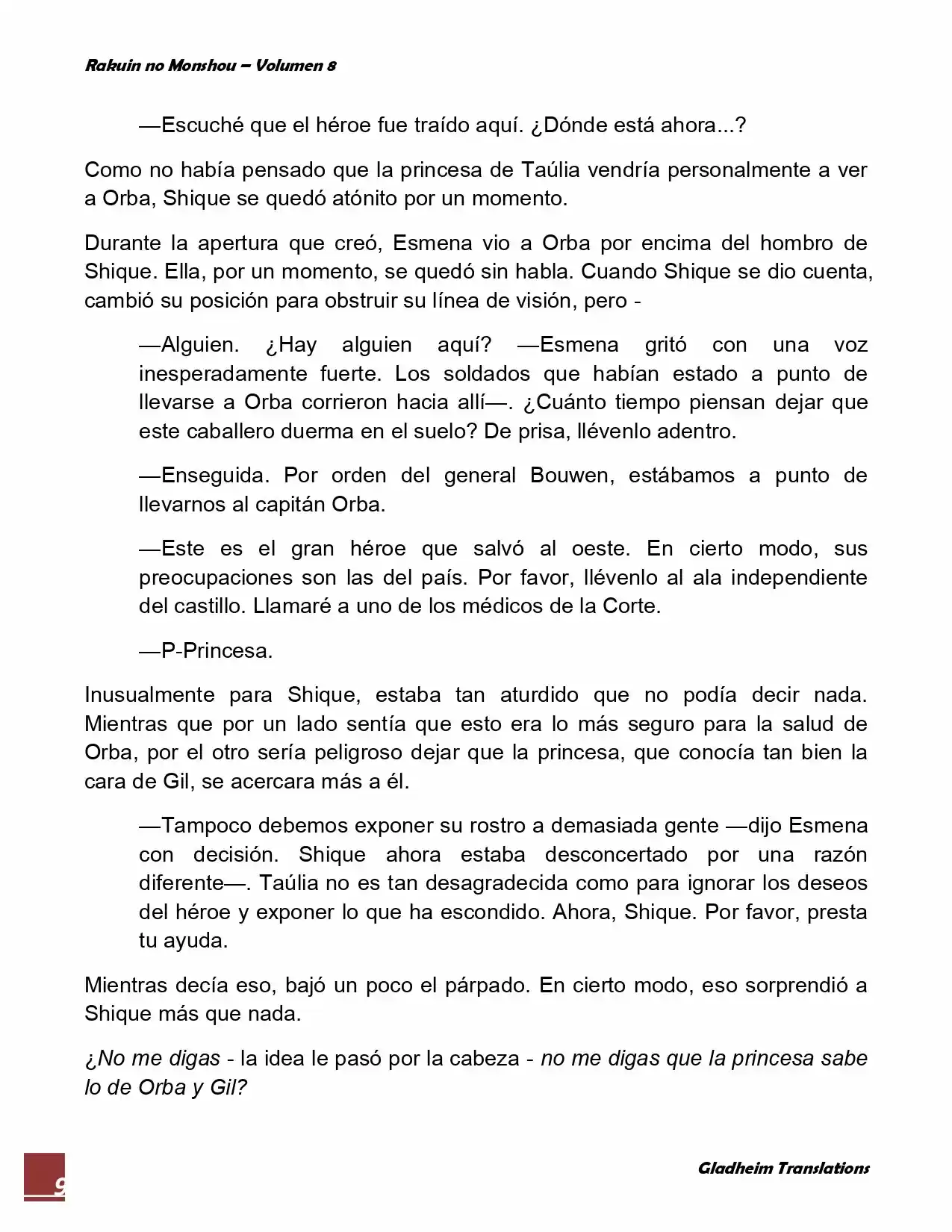 Rakuin No Monshou (Novela) - Capítulo 59 - Página 9 - LectorTMOo